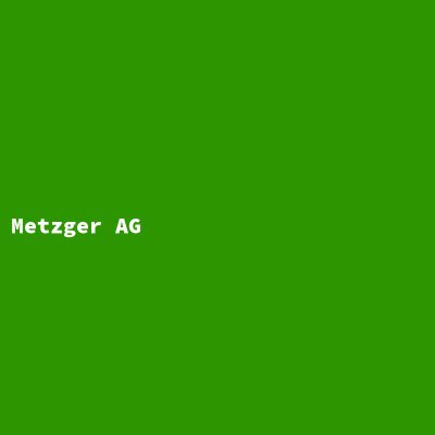 Hersteller: Metzger AG