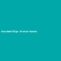 Geschmeidige Bronze-Kanne