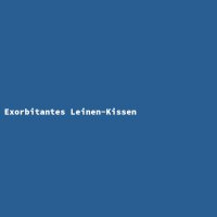 Exorbitantes Leinen-Kissen