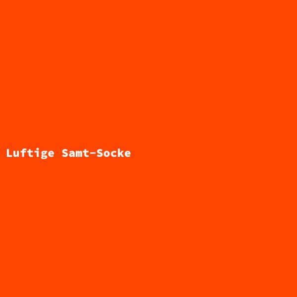 Luftige Samt-Socke