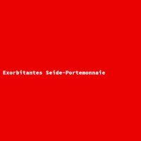Exorbitantes Seide-Portemonnaie