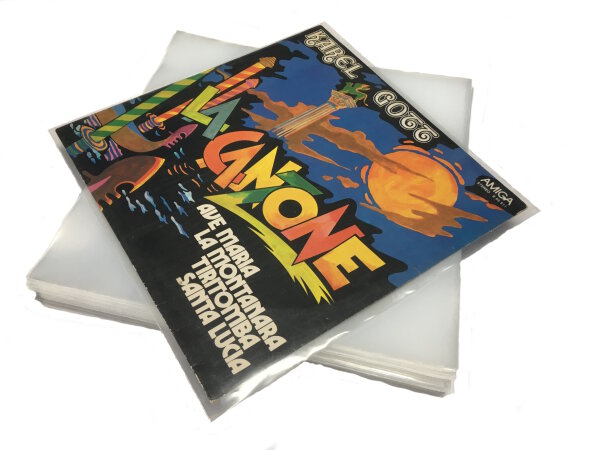 LP Hüllen, 100 my, 25 Stück, 12, Schallplattenhülle, Vinylhülle, Schutzhülle, Außenhülle