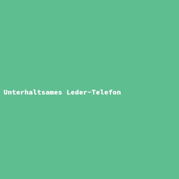 Unterhaltsames Leder-Telefon