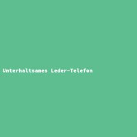 Unterhaltsames Leder-Telefon