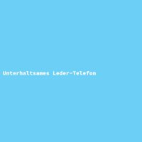 Unterhaltsames Leder-Telefon