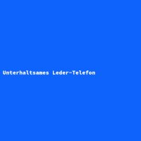 Unterhaltsames Leder-Telefon
