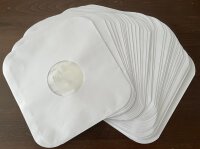 LP Innenhüllen gefüttert, 50 Stück, reinweiß, antistat, LP Schutzhüllen Papier