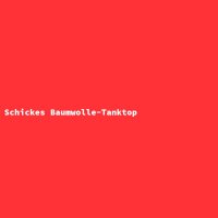 Schickes Baumwolle-Tanktop