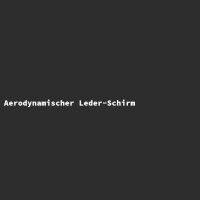 Aerodynamischer Leder-Schirm