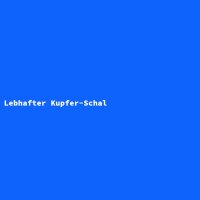Lebhafter Kupfer-Schal