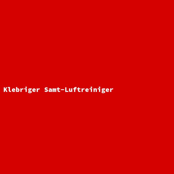 Klebriger Samt-Luftreiniger